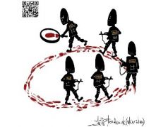 Еще немного и российское ФСБ поймает себя за хвост. Карикатура А.Петренко: t.me/PetrenkoAndryi