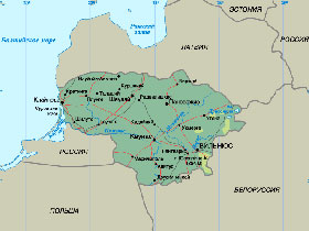 Карта Литвы. Фото: krugosvet.ru