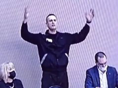 Выступление Алексея Навального на суде в колонии г. Покров. Скрин видео: novayagazeta.ru